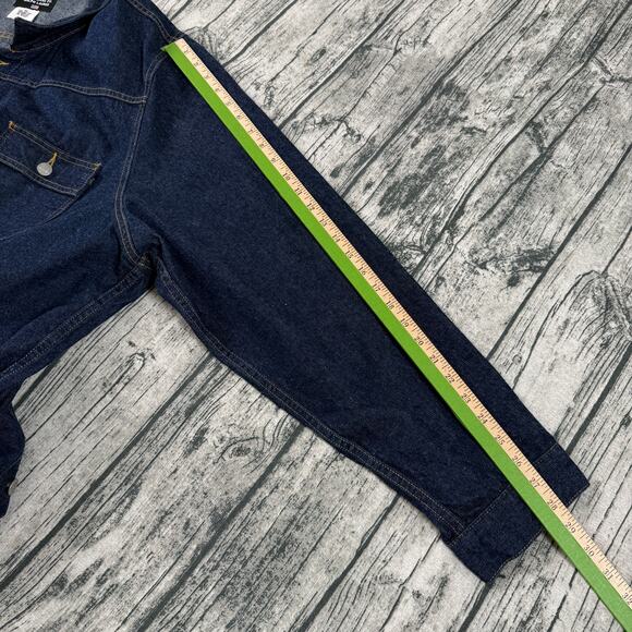 Vintage Ralph Lauren Polo Jeans Co. Blue Denim Trucker Jacket 4XL - Picture 3 of 13